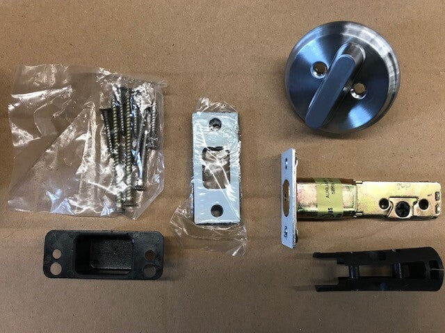 BEST STANLEY QDB284626S4DBS 2 3/4" BS ONE SIDED TURN PIECE DEADBOLT US26D