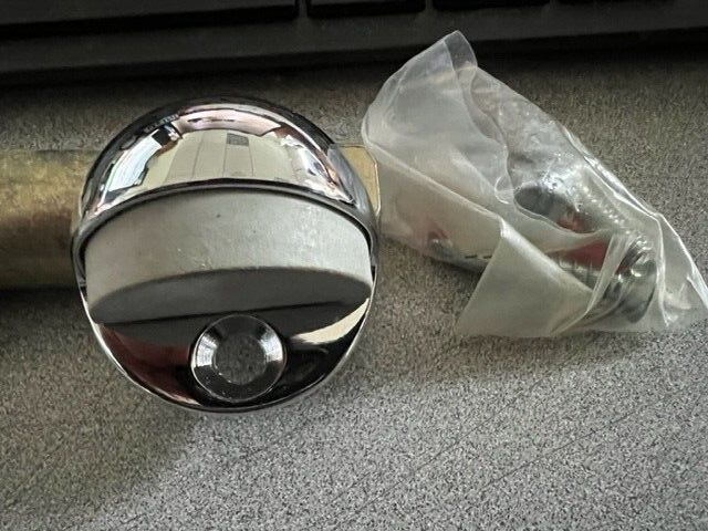 HAGER 241F  US26   LOW DOME STOPS POLISHED CHROME CAST BRASS