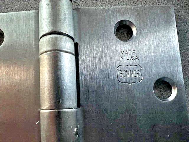 BOMMER HARDWARE BB5002-450-630 NRP 4 1/2 X 4 1/2" SATIN STAINLESS STEEL