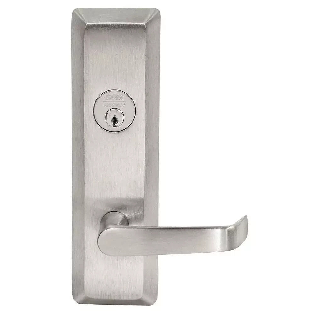 ACCENTRA AU626 US32D  (PICK HAND) EXIT TRIM LESS CYLINDER ( RHR SHOWN)