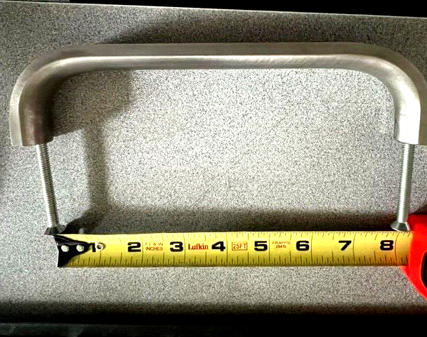 HAGER HINGE 1G 8" CC MODIFIED DOOR PULL US32D STAINLESS STEEL
