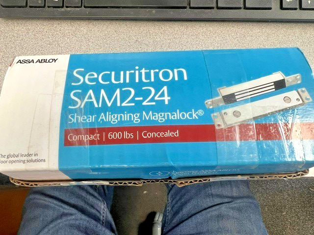 SECURITRON SAM2C-24 SHEER MAG LOCK  600 LBS 24VDC