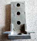 COMMERCIAL BATHROOM HEAVY DUTY PILASTER L  FLOOR BRACKET CAST STAINLESS STEEL