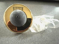 HAGER 232W US3 CONVEX WALL STOP WITH TOGGLER AND SCREW
