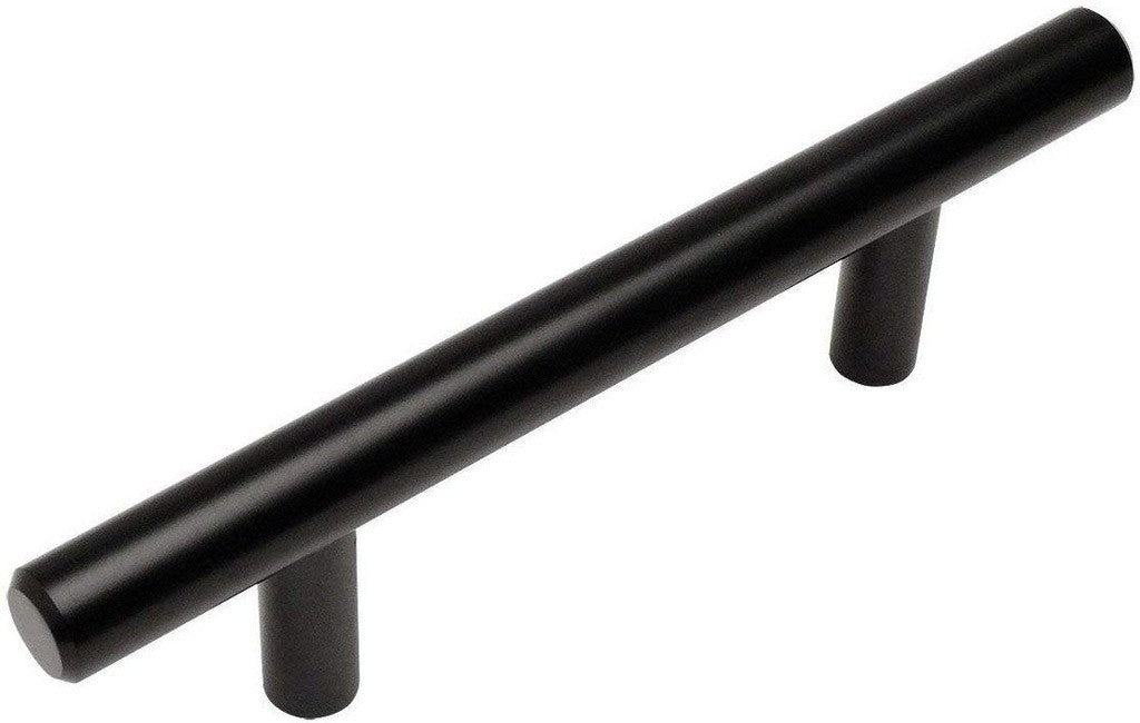 Cabinet Bar Pull 3-3/4" CC UNB1837MBK C/C Matte Black Bar Pull | Overall 6 1/8"